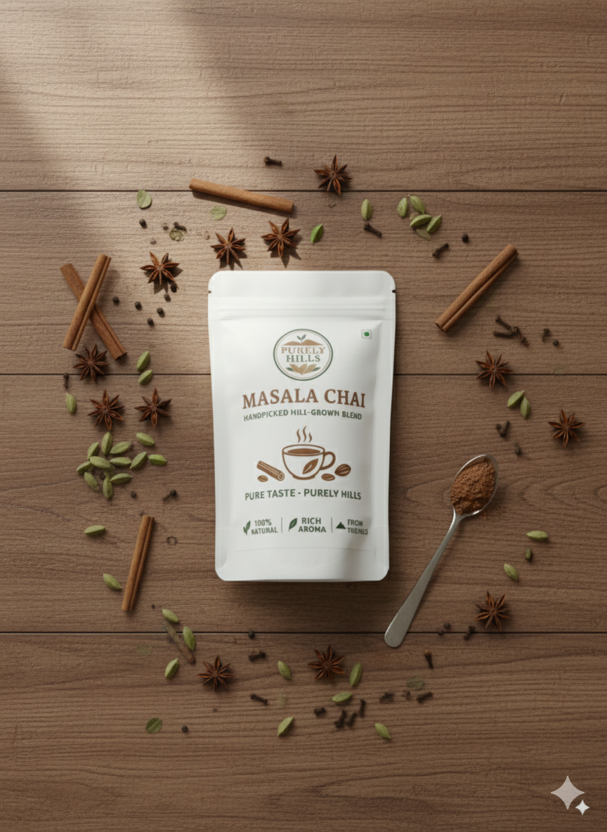 Purely Hills Masala Chai – Handpicked Hill-Grown Blend