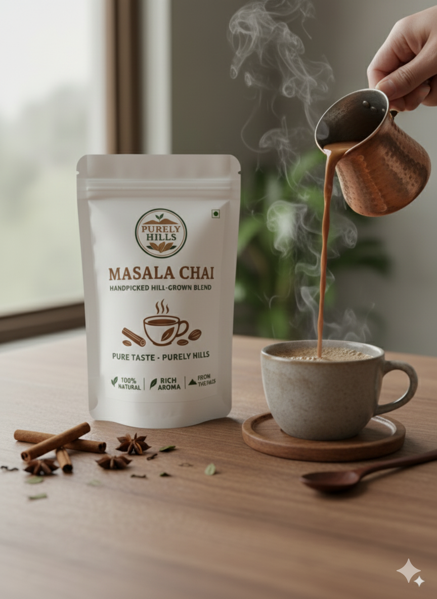 Purely Hills Masala Chai – Handpicked Hill-Grown Blend