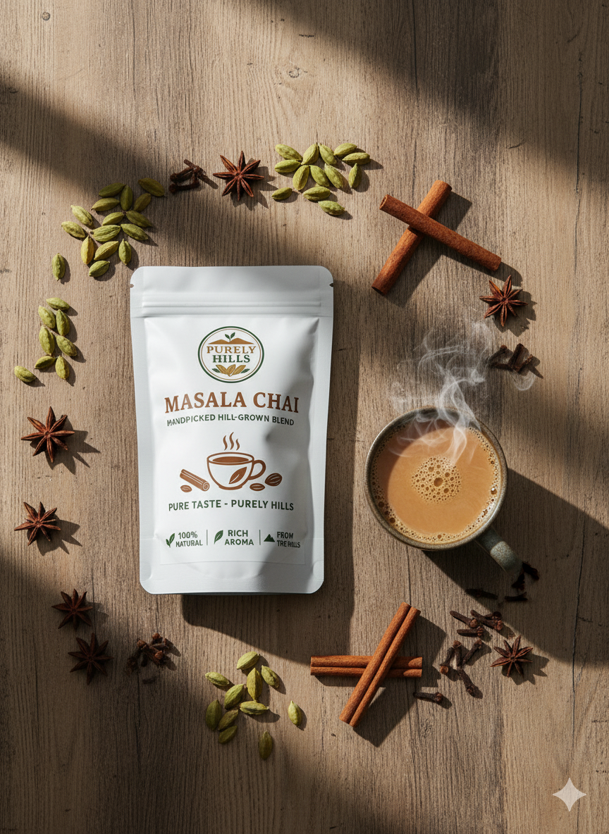 Purely Hills Masala Chai – Handpicked Hill-Grown Blend