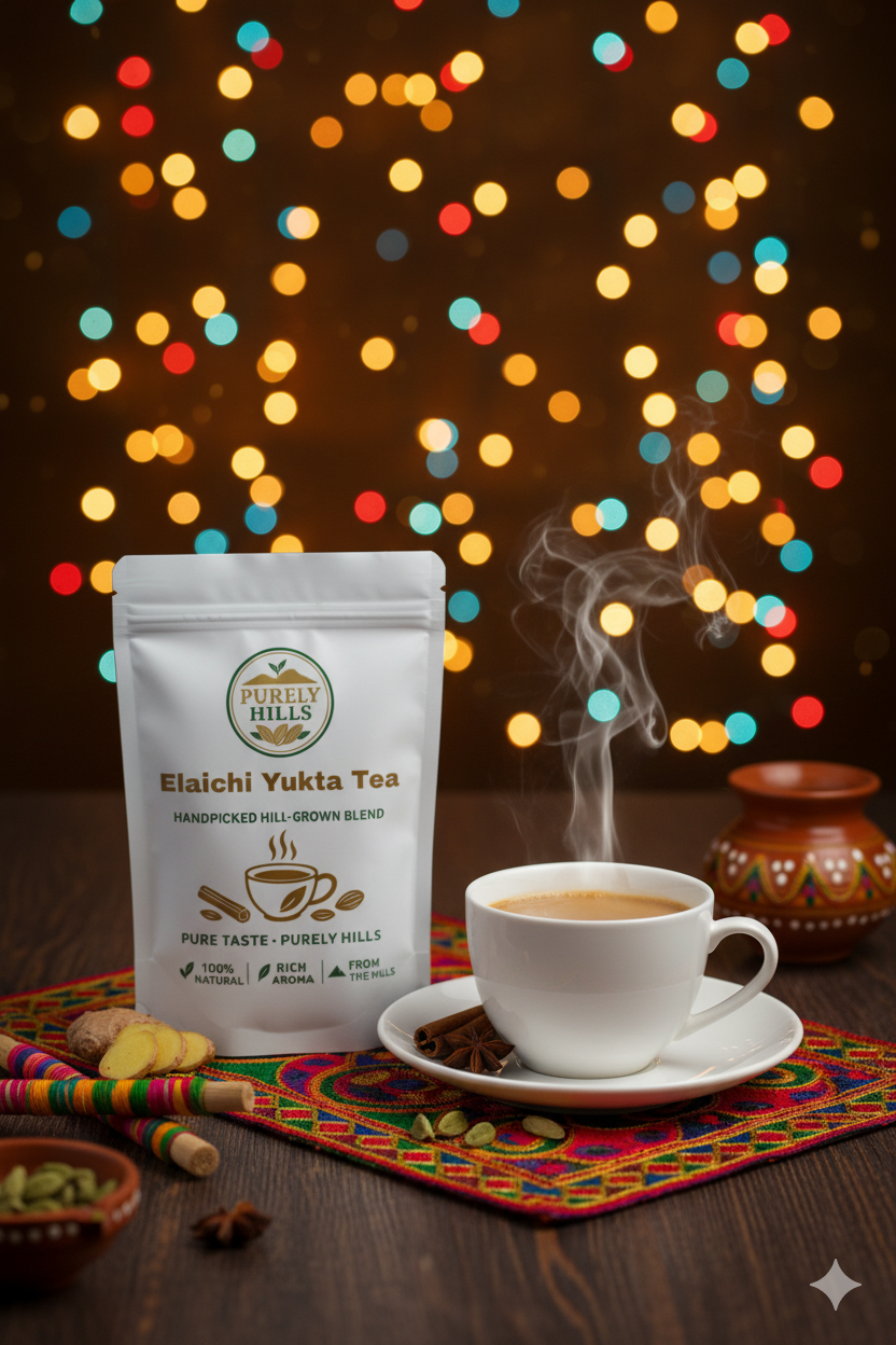 Purely Hills Elachi Yukta Tea – Authentic Cardamom Blend