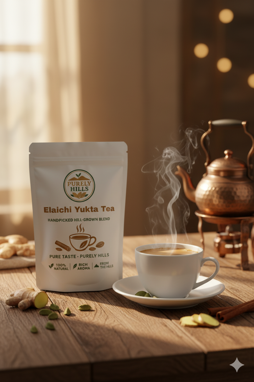 Purely Hills Elachi Yukta Tea – Authentic Cardamom Blend